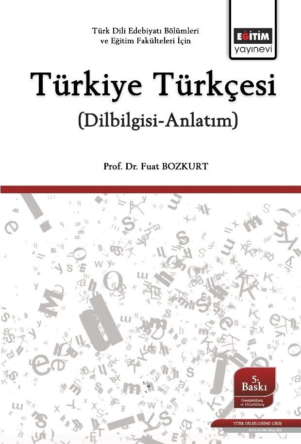 Türkiye Türkçesi (Dilbilgisi-Anlatım) kitap kapağı